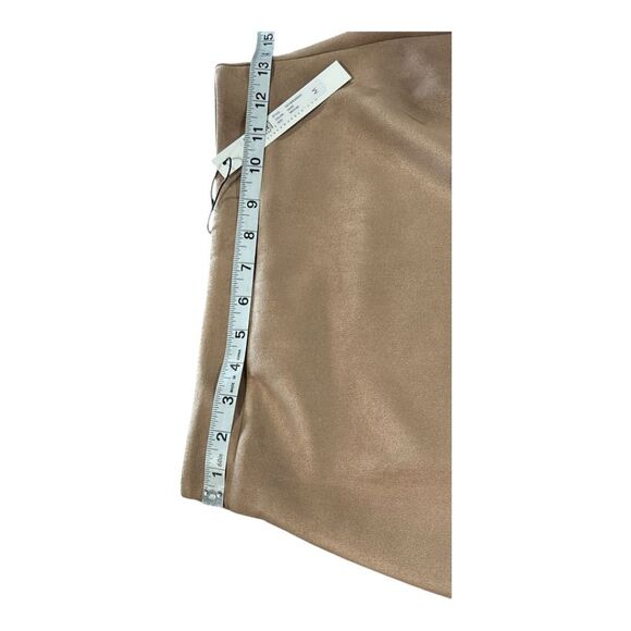 Susana Monaco -1908 NWT Sand Beige Faux Suede Pull On Above Knee Pencil Skirt M - Picture 4 of 9